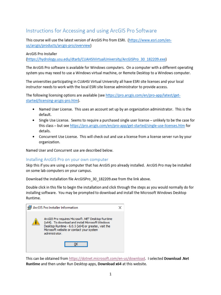 Installing ArcGIS Pro Guide | PDF | Arc Gis | Esri
