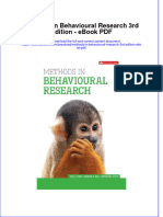 Ebook Methods in Behavioural Research 3Rd Edition PDF Full Chapter PDF