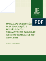Manual para Elaborao de Atos Normativos No IFSul - Maio21