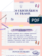 Apresentação de brainstorm com doodles divertida rosa e branca