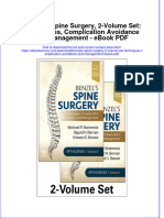 Download ebook Benzels Spine Surgery 2 Volume Set Techniques Complication Avoidance And Management Pdf full chapter pdf
