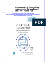 Ebook Strategic Management A Competitive Advantage Approach Concepts and Cases 17Th PDF Full Chapter PDF
