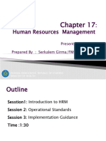 17.  Human resources managment