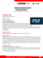 Programa Semana Santa Ayacucho 2024 RTP