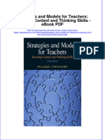 Download ebook Strategies And Models For Teachers Teaching Content And Thinking Skills Pdf full chapter pdf
