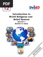 Introduction To World Religions & Belief Systems: Quarter 1-Week 6 ...