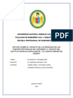 Estudio Sobre El Transito de Las Personas en Los Puentes Peatonales Del Paradero 14, Frontis Del Instituto Marcos Duran Martel y El Puente Héroes de Cenepa. Final