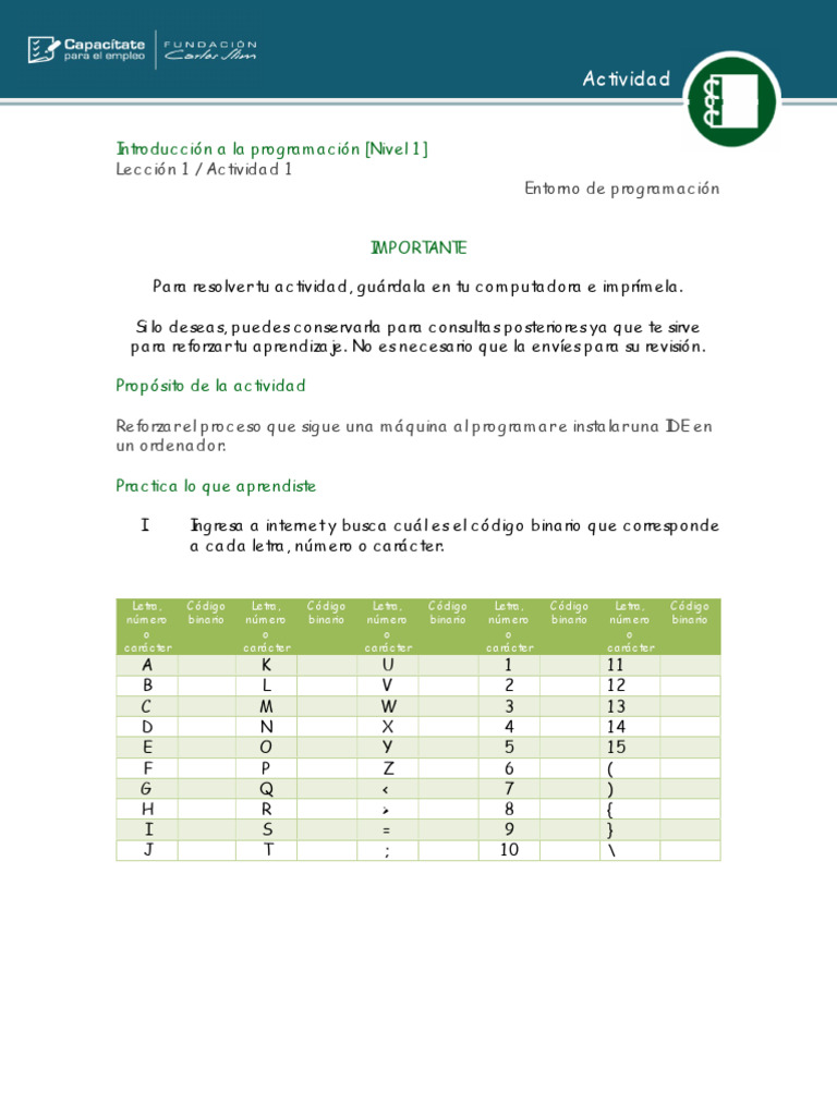 Actividad 1 | PDF