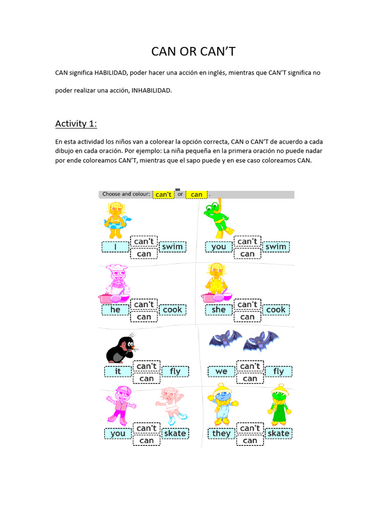 Can or Can - 4to B | PDF