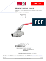 Technical Datasheet 2 Pieces Ball Valve Stainless Steel Male Male BSP