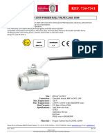 Technical Datasheet 2 Pieces Forged Carbon Steel Ball Valve 1500lbs