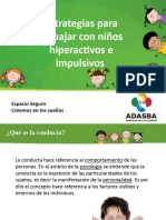 Estrategias para Trabajar Con Niños Hiperactivos e Impulsivos