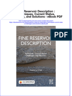 Download ebook Fine Reservoir Description Techniques Current Status Challenges And Solutions Pdf full chapter pdf