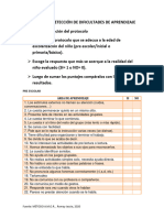 Protocolo de Detección de Dificultades de Aprendizaje Método Amor