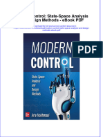 Filedate - 849download Ebook Modern Control State Space Analysis and Design Methods PDF Full Chapter PDF