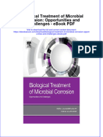 Ebook Biological Treatment of Microbial Corrosion Opportunities and Challenges PDF Full Chapter PDF