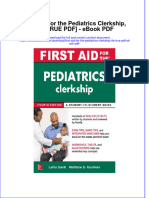 Download ebook First Aid For The Pediatrics Clerkship 4E True Pdf full chapter pdf