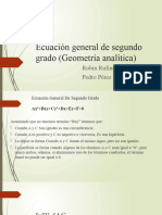 Ecuación General de Segundo Grado (Geometría Analítica