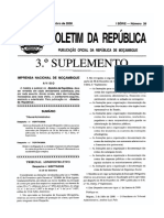 MZ Government Gazette Series I Supplement No 3 Dated 2008-09-29 No 39