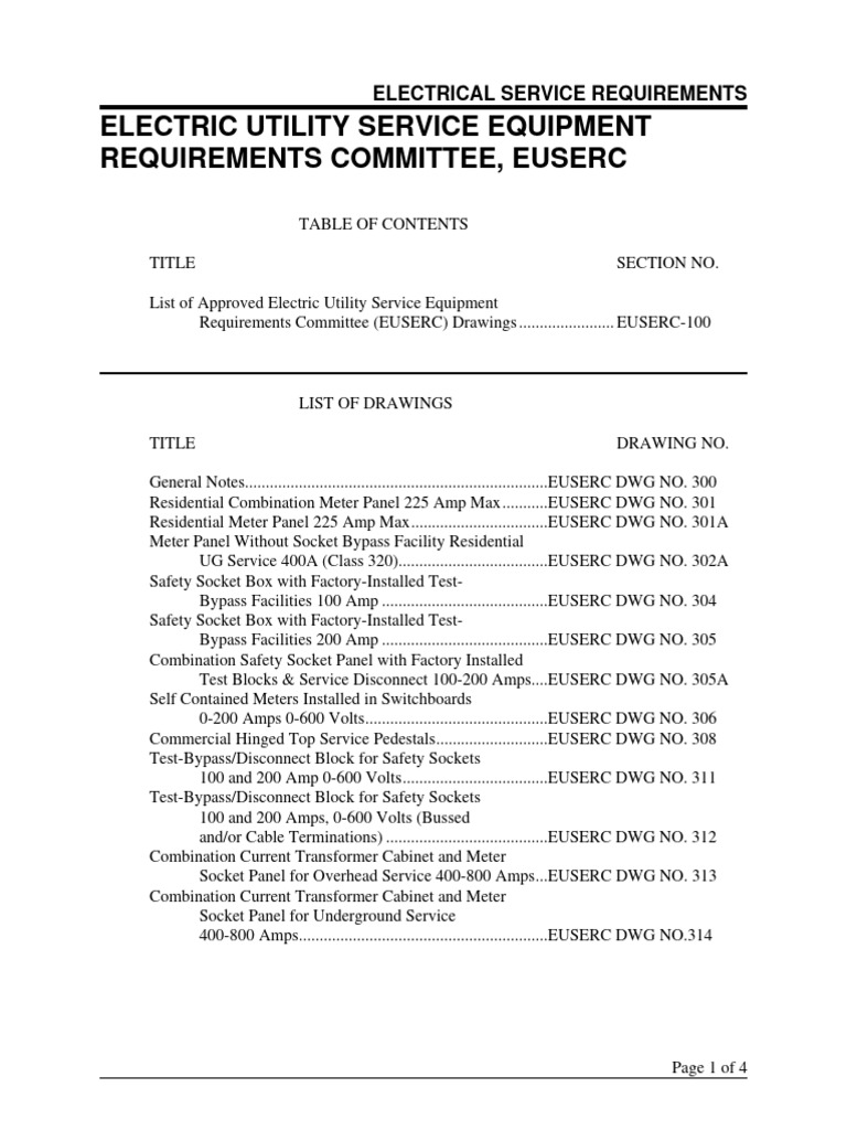 Euserc Drawings PDF Electrical Connector Electrical Wiring
