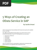 Creación Servicio ODATA SAP