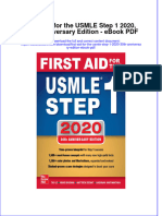 Download ebook First Aid For The Usmle Step 1 2020 30Th Anniversary Edition Pdf full chapter pdf