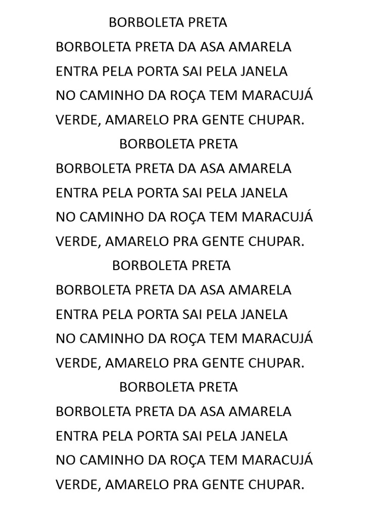 Borboleta Preta | PDF