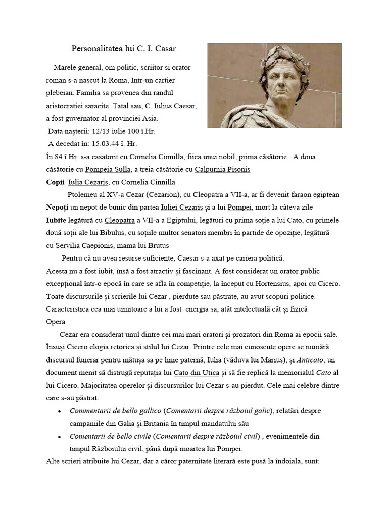 Caius Iulius Caesar | PDF