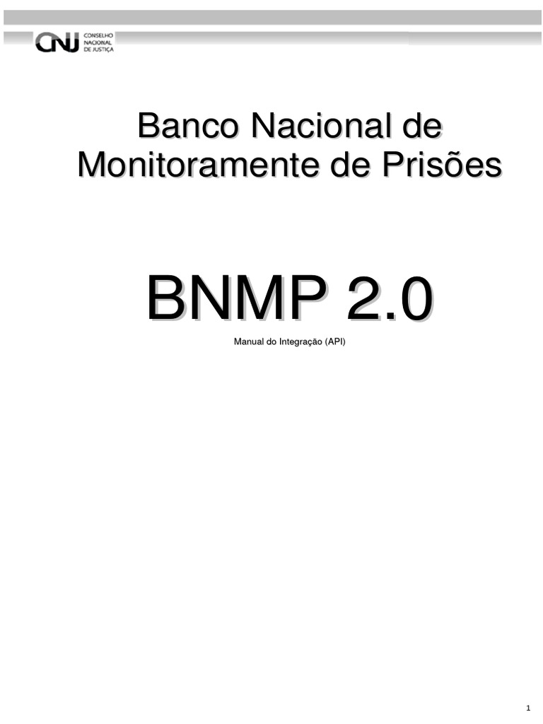 Manual de Integração BNMP 3.0 | PDF | Autenticação | Rede mundial de ...