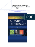 Download ebook Mosbys Dictionary Of Medicine Nursing Health Professions Pdf full chapter pdf