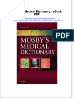 Download ebook Mosbys Medical Dictionary Pdf full chapter pdf