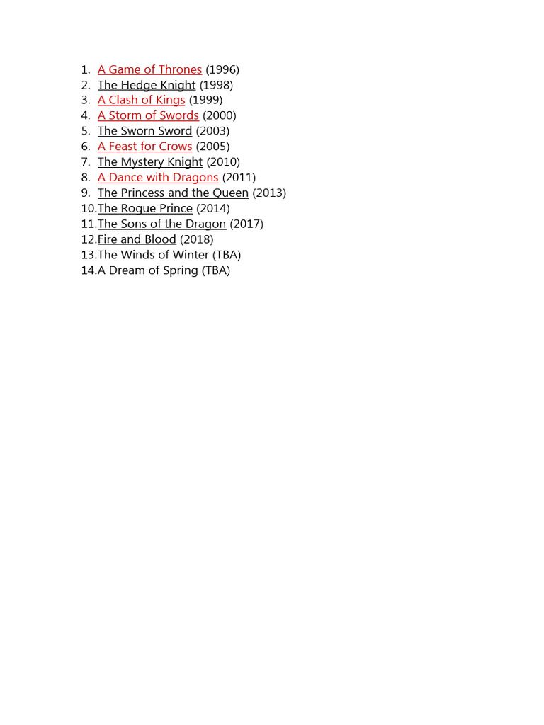 A Game of Thrones PDF