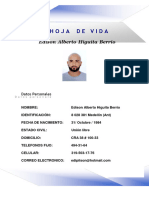 Hoja de Vida: Edison Alberto Higuita Berrio