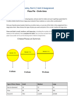 Geometry Unit 3 Assignment - Pizza Pie