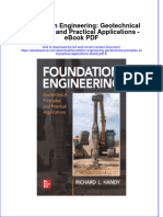 Ebook Foundation Engineering Geotechnical Principles and Practical Applications 2 Full Chapter PDF