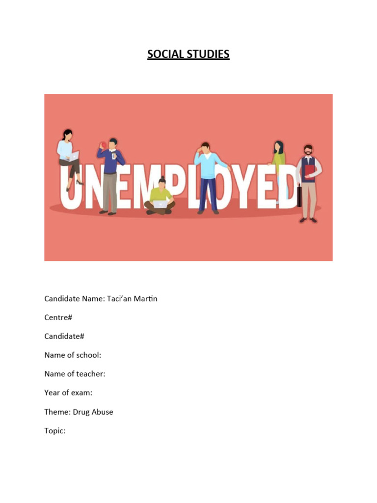 Social studies sba pdf unemployment questionnaire