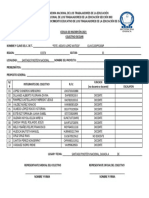 Cedula de Registro Del Colectivo Escolar