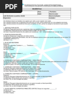 Escala Internacional de Eficácia de Quedas (FES-I) | PDF