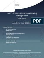 MSG - SH7GR52O - Quality Safety Management 2023-24
