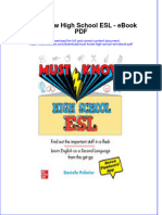 Download ebook Must Know High School Esl Pdf full chapter pdf