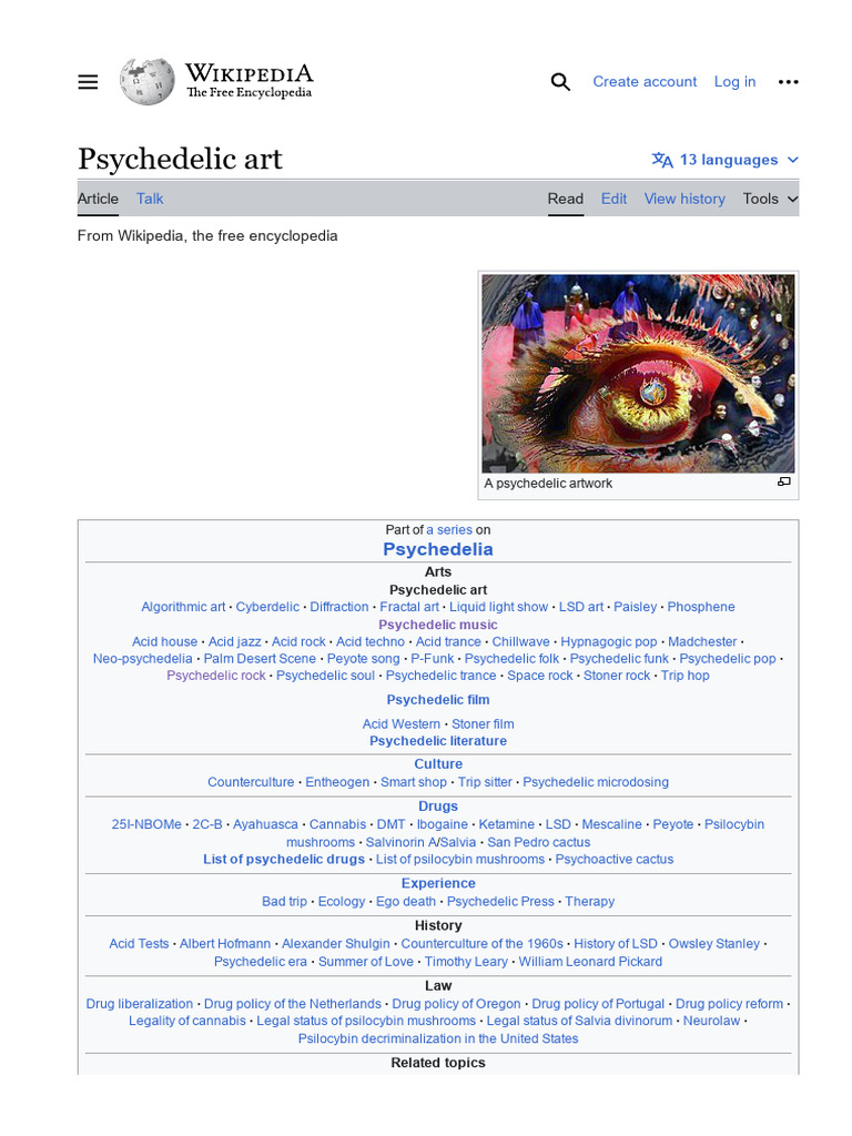 Psychedelic Art | PDF | Social Aspects Of Psychoactive Drugs ...