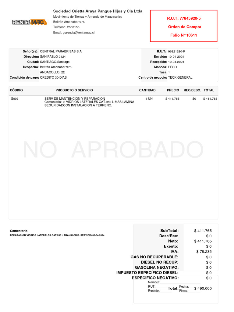 Ordendecompra 96 821 280 k 10611 pdf economias dinero