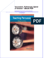 Download ebook Teaching Percussion Enhanced Spiral Bound Version Pdf full chapter pdf