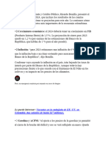 El ministro de Hacienda y Crédito Público