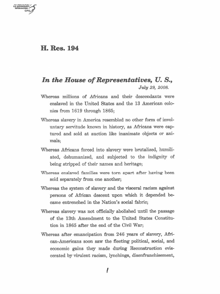 H Res 194 | PDF