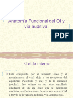 Anatomía Funcional del OI y vía auditiva