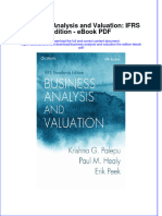 Ebook Business Analysis and Valuation Ifrs Edition PDF Full Chapter PDF