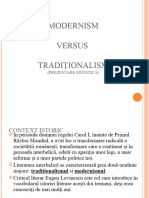 Traditionalism Versus Modernism