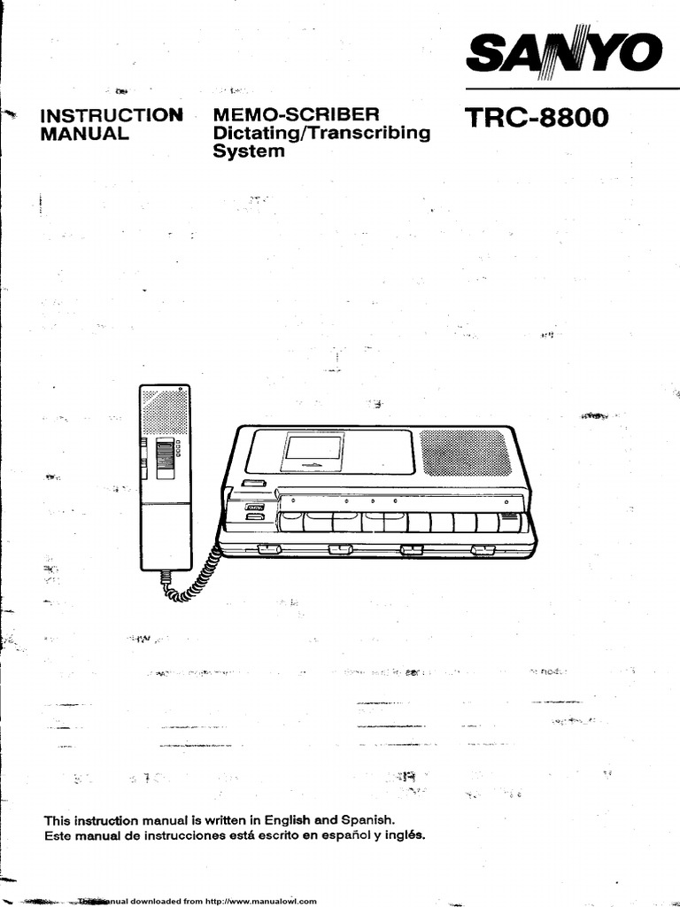 Manual sanyo t 8800 pdf recording devices multimedia