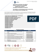 Convocatoria Admision Ago Dic 2024 Autorizada